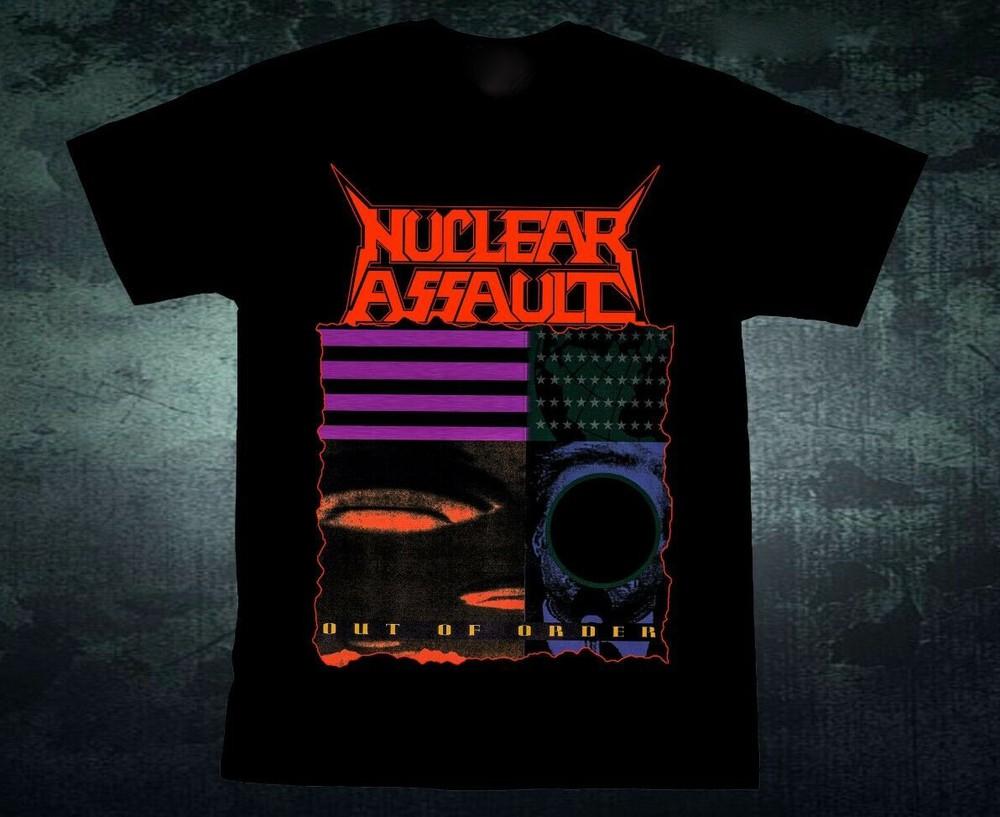 SALE Vintage Nuclear Assault Out Of Order Cotton Full Size Black S-4XL Shirt Unisex T-Shirt
