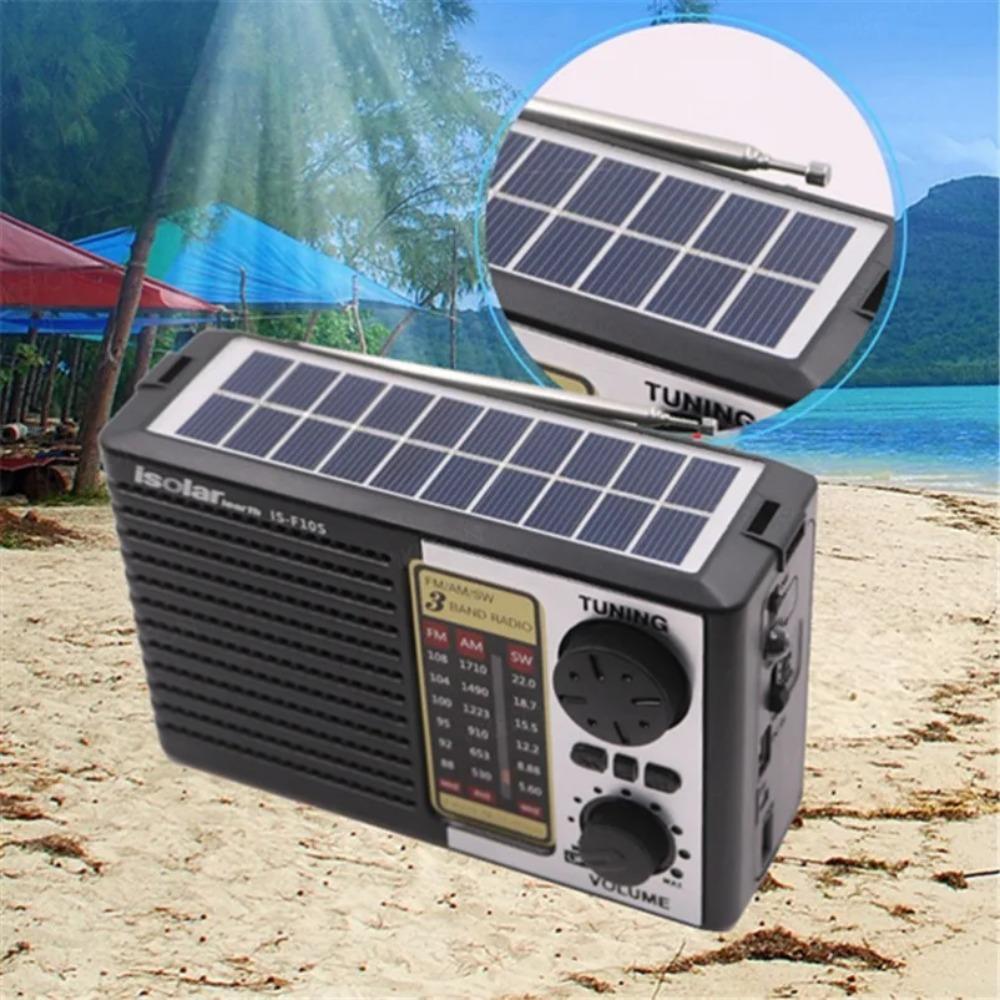 Многофункциональное радио на солнечной батарее AM FM SW, с поддержкой TF-карты, USB-накопителя, портативное радио с Bluetooth-динамиком