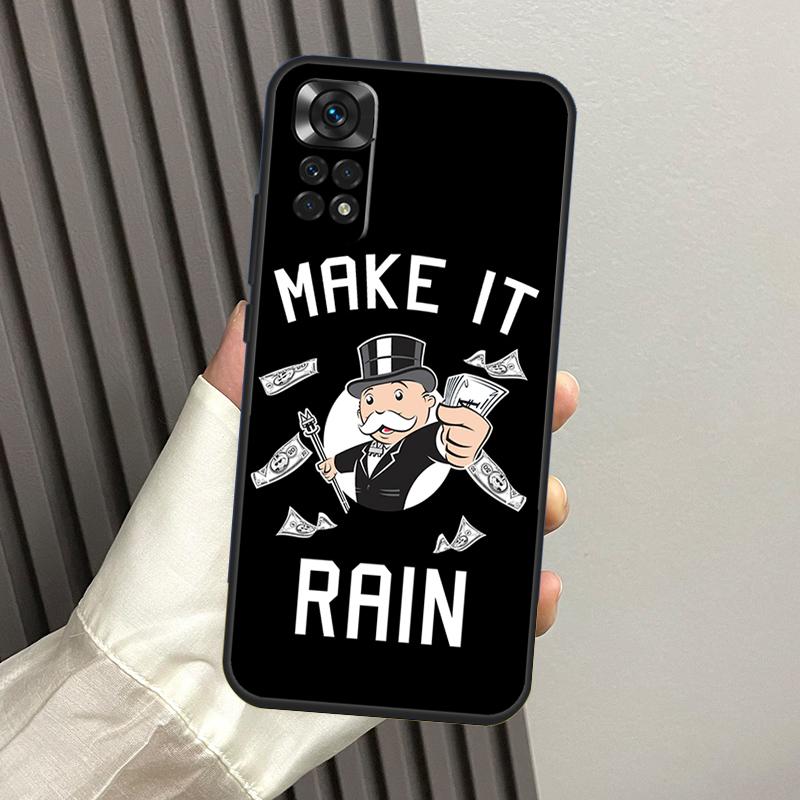 Cartoon Dollar Monopolys Case For Xiaomi Redmi Note 11 11S 10 10S 9 9S 8 12 Pro Redmi 9 10 12C 9C 9T 10A 10C Cover