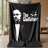 The GodfatherPrinted Flannel Blanket Cozy Skin-Friendly Warm Throw for Couch Bed Indoor Daily Use