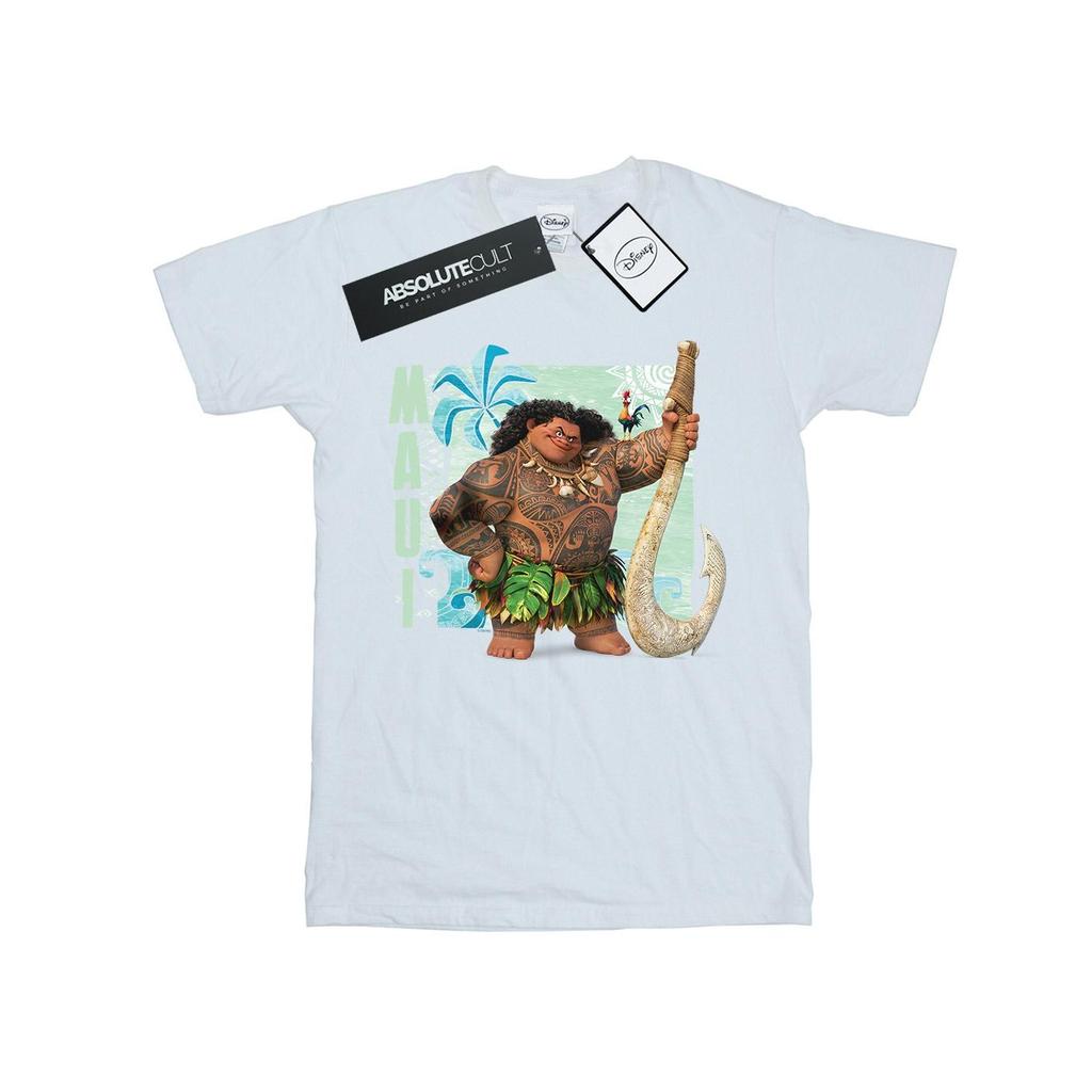 Disney Женская/дамская футболка бойфренда Moana Maui Cotton