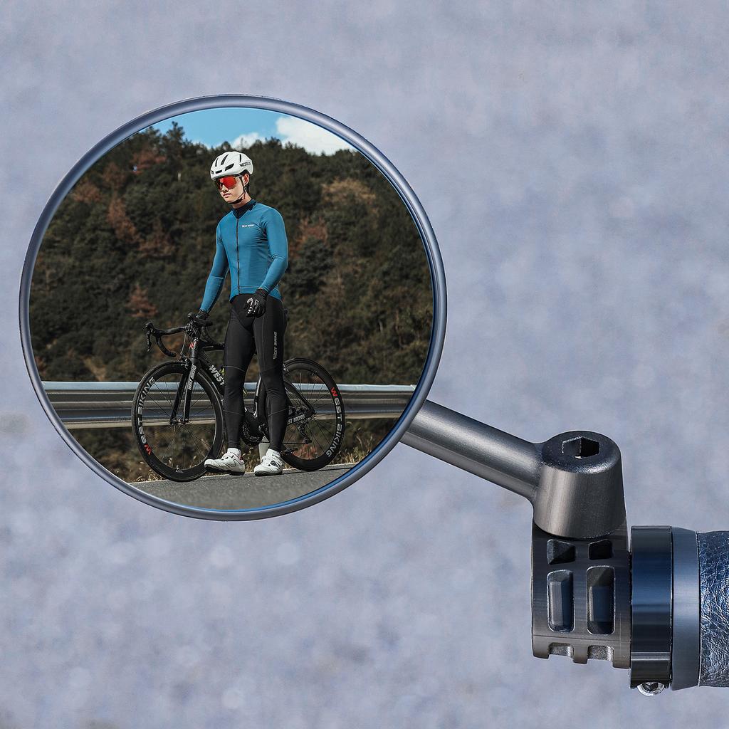 Заглушка на руль велосипеда Зеркало заднего вида Регулируемый руль велосипеда Антибликовое зеркало Складной велосипед