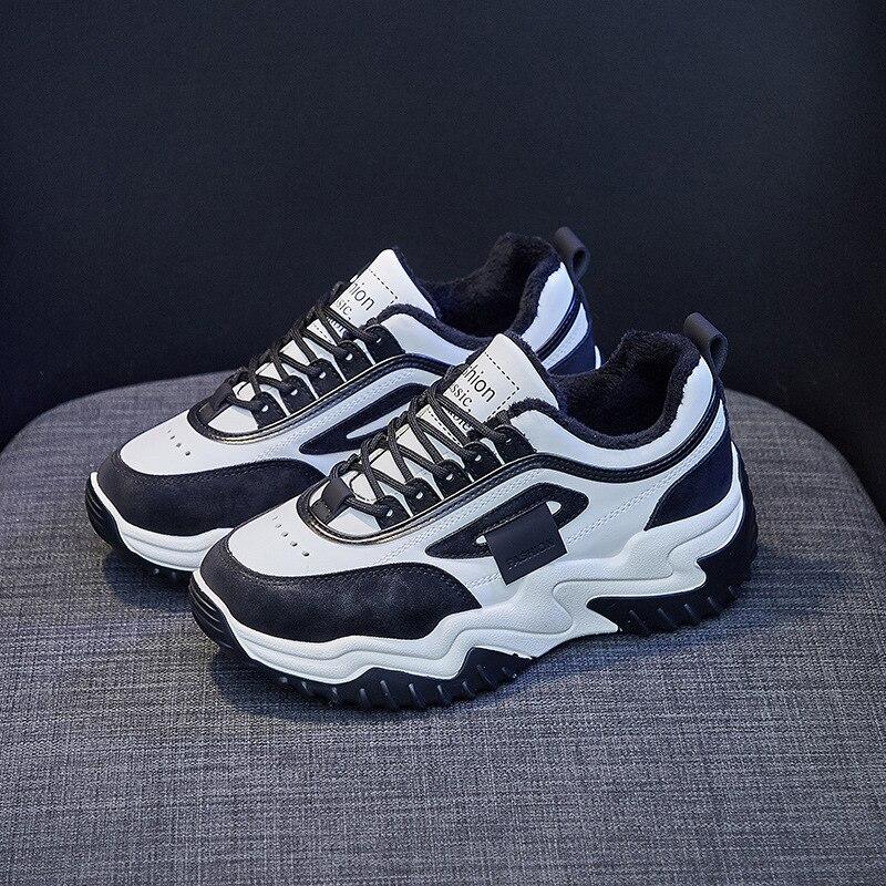 Women's Winter Sneakers Plus Velvet Warm Casual Running Sports Shoes Designer Vulcanized Shoes Platform Sneaker