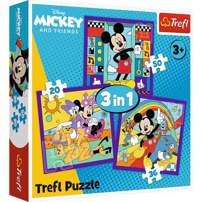 Mickey and His Merry Crew 3in1 Puzzle 34894