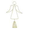 Angel Christmas Tree Topper LED Warm Light Energy-Saving Wrought Iron Angel Ornament Xmas Home Decor