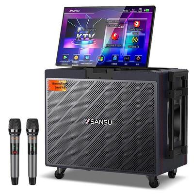 Портативная KTV караоке-колонка SANSUI Q158 с дисплеем, штекер CN (адаптер в комплекте)