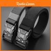 Fashionable Alloy Buckle Men Nylon Woven Waist Belt For Students And Casual Wear