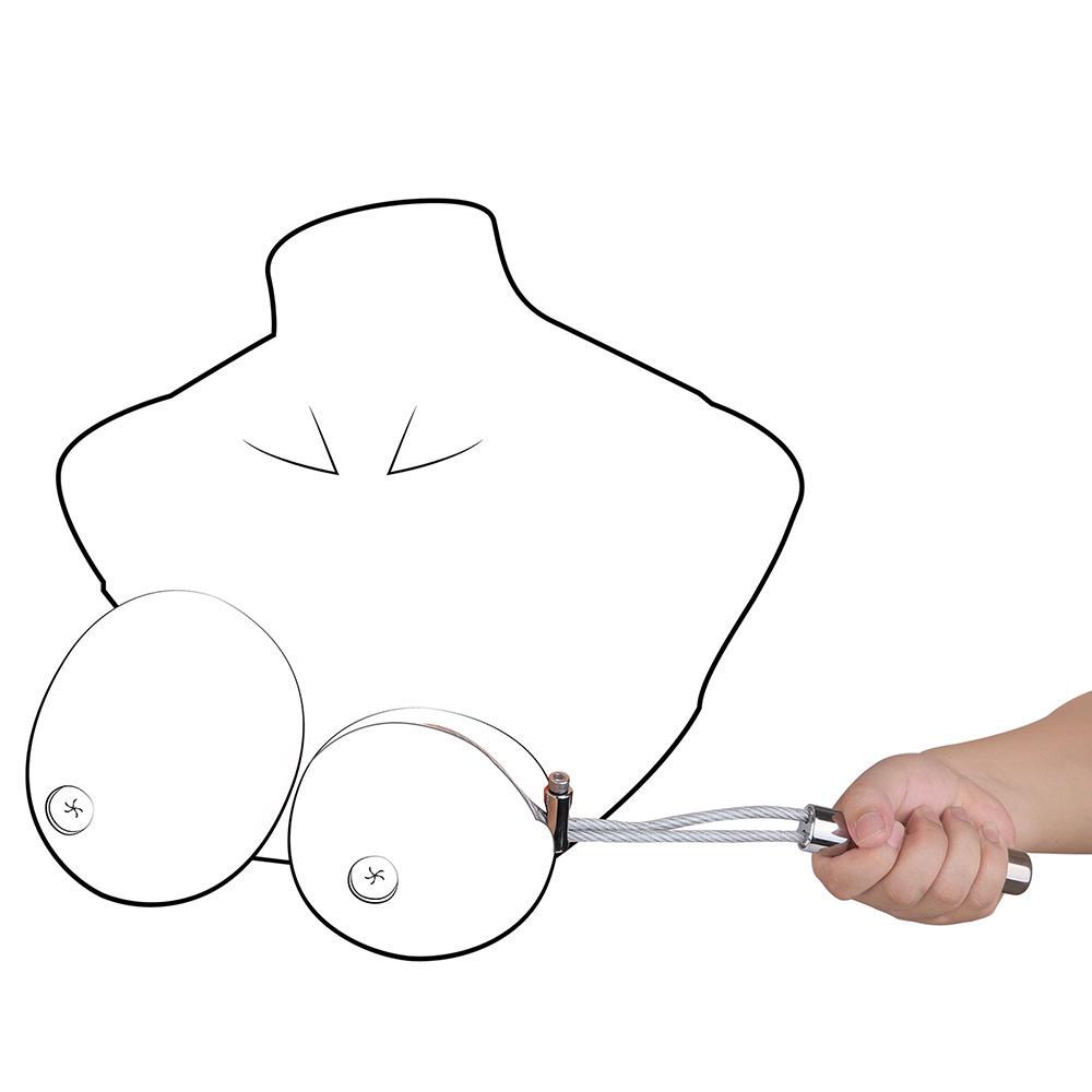 Кожаный нагрудный корсет QKKQ – Эротическое БДСМ белье для пыток сосков, прелюдии и доминирования.