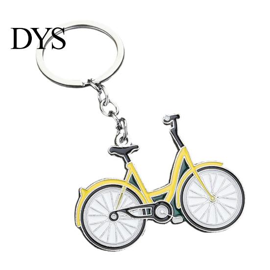 Key Chain Vintage Bicycle Keychain - Zinc Alloy Mini Bike with Retro Drip Painting, Artistic Cycling Gift for Keys & Backpacks Sports Accessory