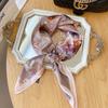 Весна и лето свежий стареющий женский смысл маленький квадратный шарф шейный платок имитация шелкового шарфа шарф