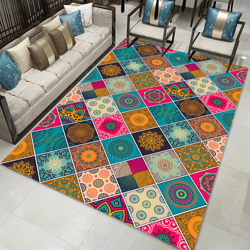 Ковер для спальни в этническом стиле Европейский Богемный ковер для гостиной под диван Большая площадь Моющийся