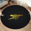 Arsenal F Round Area Rug,Carpet Rug for Living Room Bedroom Sofa Playroom Decor,Non-slip Floor Mat