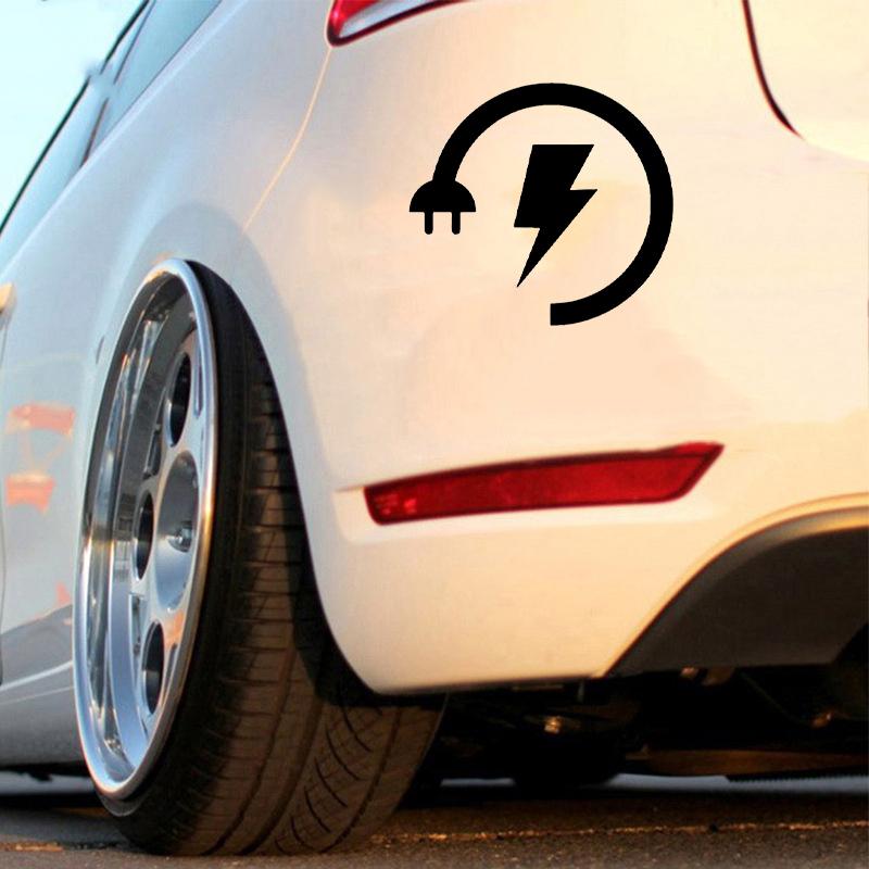 Электрическая вилка Форма автомобиля наклейка бампер лобовое стекло авто наклейка мотоцикл ноутбук водонепроницаемый грузовик автомобиль транспортные средства