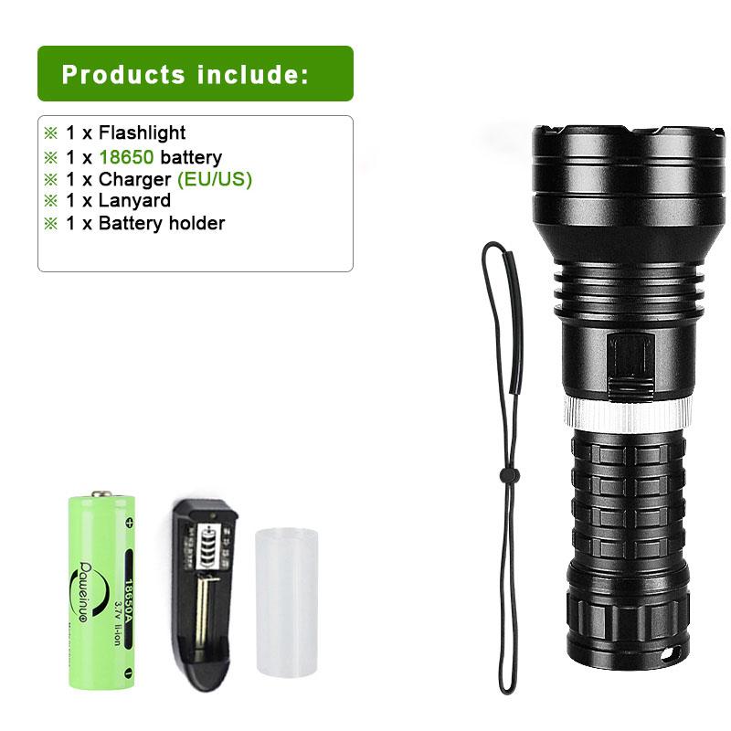 Профессиональный фонарь для дайвинга, мощный XHP120 светодиодный светильник для дайвинга, высокий люмен, 200000LM, фонарь для дайвинга, фонарик для дайвинга, лампа-амфибия