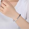 925 Sterling Silver Bangles Simple Adjustable Bracelets & Bangles For Women S-B55