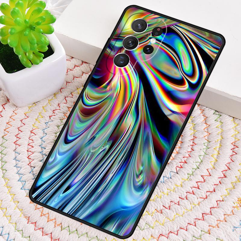 Голографический радужный силиконовый чехол для телефона для Samsung Galaxy note 10 pro S26 S25 S24 S23 S22 S21 Plus S25Ultra Capa Cover