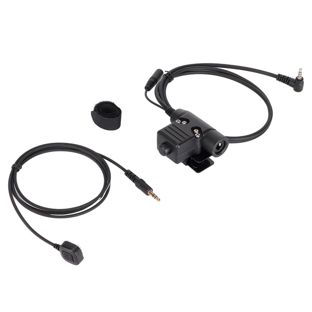 Walkie Talkie Headset Connector U94 Handheld Microphone Adapter PTT 2 Way Radio Headset Adapter for