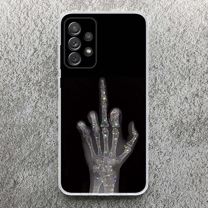 Middle Finger Print Soft Case for Samsung Galaxy A52 A51 A50 A42 A32 A22 A12 Phone Shell A41 A31 A21S 71 A30S A20S A10S A40