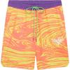 X Melo Collaboration All Over Logo Print Basketball Casual Shorts Men Shorts Yellow 627743-01