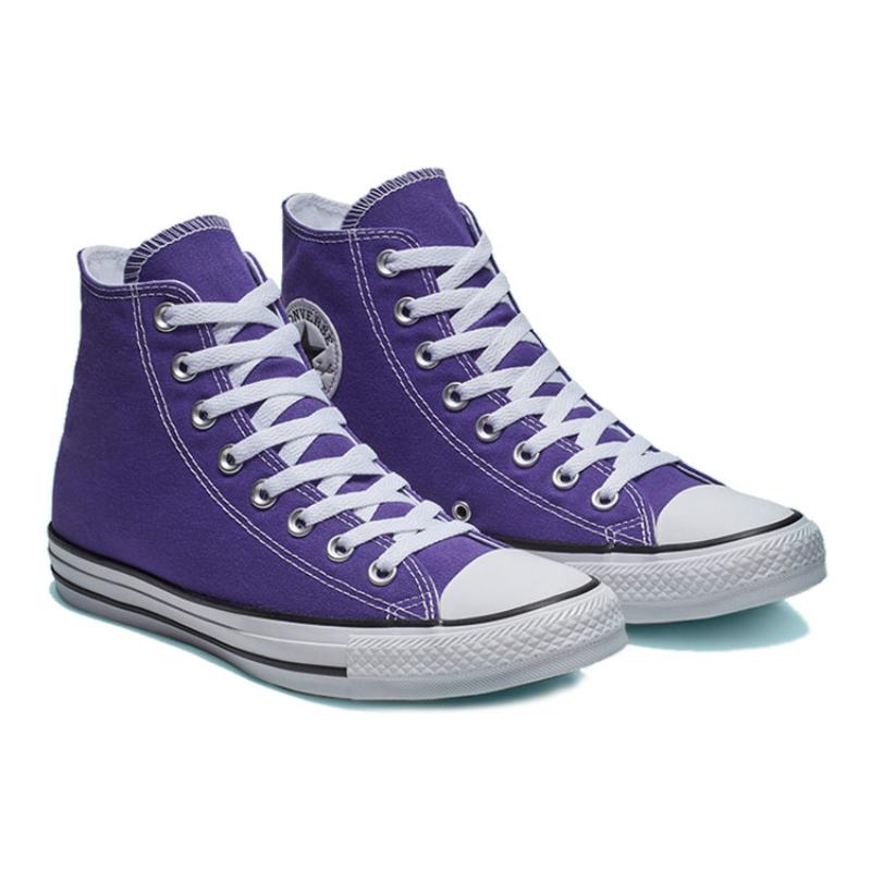 Converse Chuck Taylor All Star Высокие кеды на шнуровке Высокие парусиновые Унисекс Фиолетовый