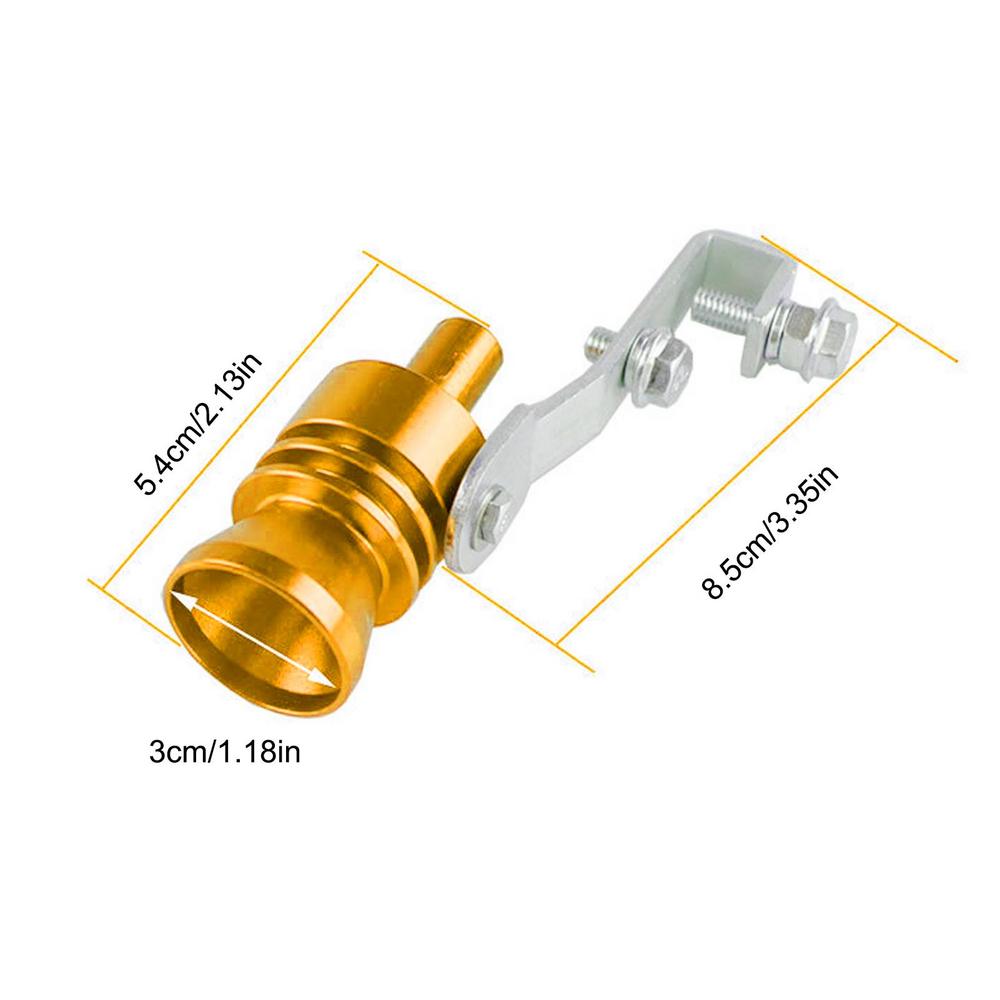 Универсальный автомобильный турбозвуковой свисток, глушитель, свисток выхлопной трубы, поддельный симулятор свистка, автозапчасти для автостайлинга