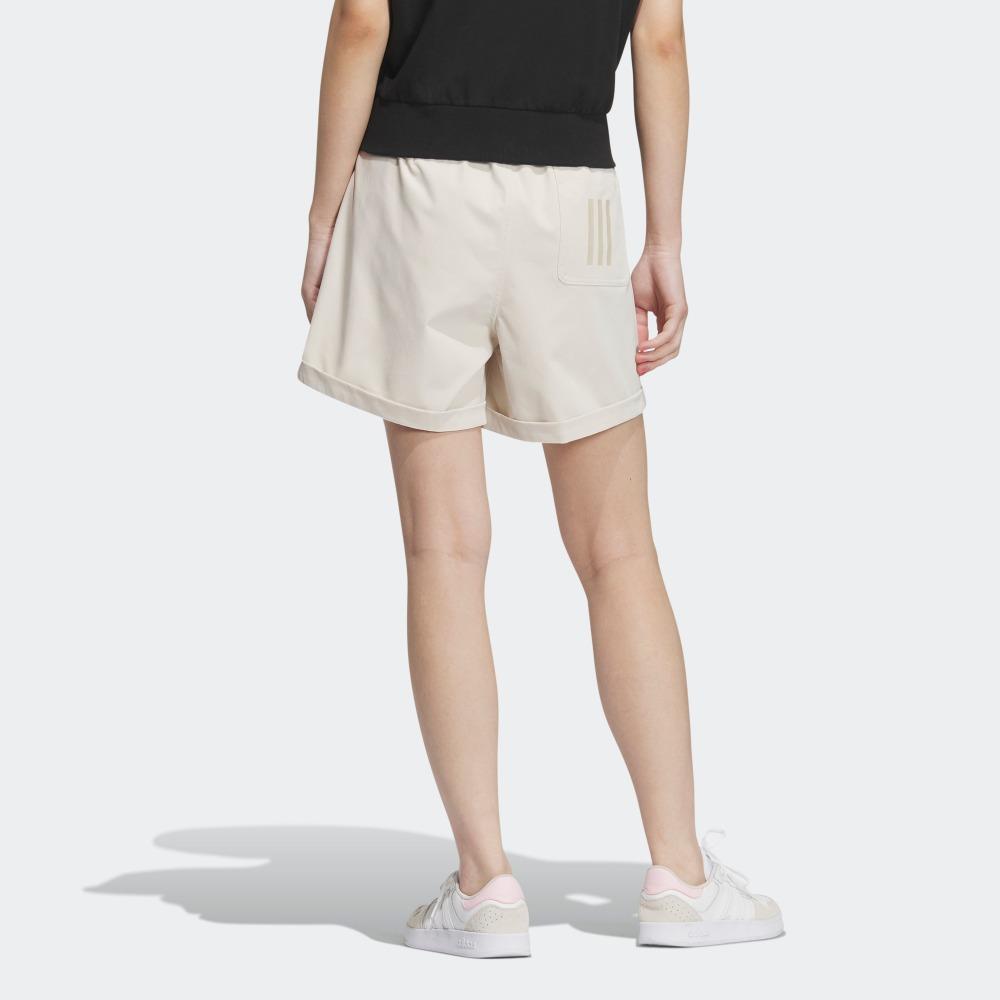Adidas Нео сплошной цвет свободные спортивные шорты женские днища бледно-коричневые IP3904