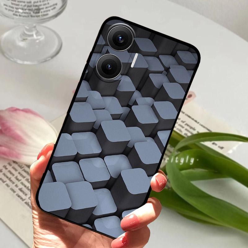 Чехол для POCO F7 Модный Силиконовый ТПУ Задняя Крышка Для Xiaomi Poco F7 F 7 5G Чехол для Телефона Мягкая Защитная Оболочка Capa Coque Fundas