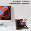Phone Holder Stable Multifunctional Wooden Phone Organizer Key Wallet Watch Storage Shelf for Bedside Table