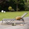 Sun Lounger Sunset Anthracite Gray Wilsa Garden