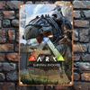 Металлическая табличка ARK Survival Evolved 8x12 дюймов Ретро Настенное искусство Прочный Алюминиевый Настенный Декор для Геймеров