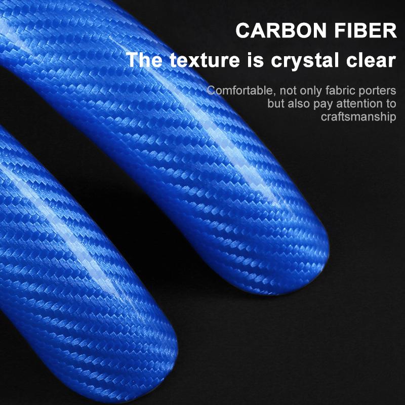 2pcs Carbon Fiber Non-Slip Steering Wheel Cover Car Accessories For BMW Mini Cooper F54 F55 F56 R56 R60 SONE Roadster Clubman Coupe