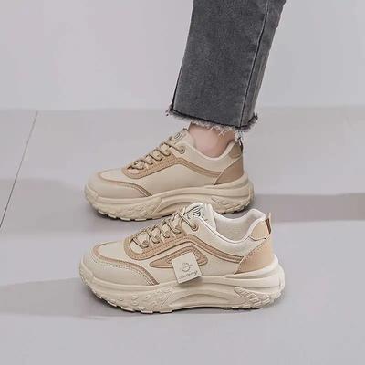 Модные кроссовки цвета пустыни со шнуровкой 37 Беговые женские туфли Женский размер 32 Спорт Самые дешевые Кроссовки Спортивно-повседневные Специальные Широкие