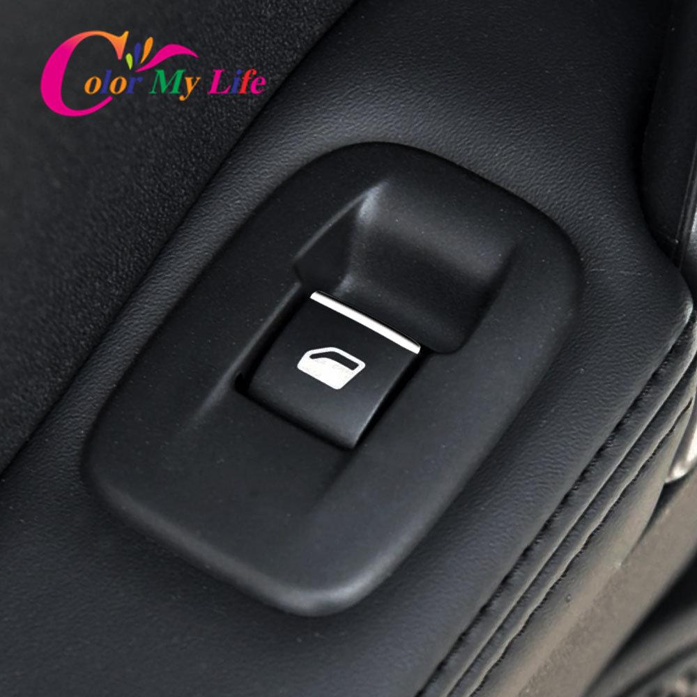 ABS хромированный переключатель окна автомобиля, декоративный подъемник с блестками, специальная наклейка для Peugeot 2008 208 2014-2017