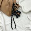Yogodlns Новый кожаный кулон французского бульдога, кулон в форме сердца на плетеном шнурке, персонализированные аксессуары-подвески для сумки