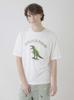 Gelato Pique HOMME Dinosaur PMCT251987 OWHT M One-Point T-Shirt Men's