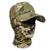 Outdoor Tactical Camouflage Baseball Cap Set Full Face Balaclava Hat Breathable Windproof Four Seasons Sports Fishing Hiking