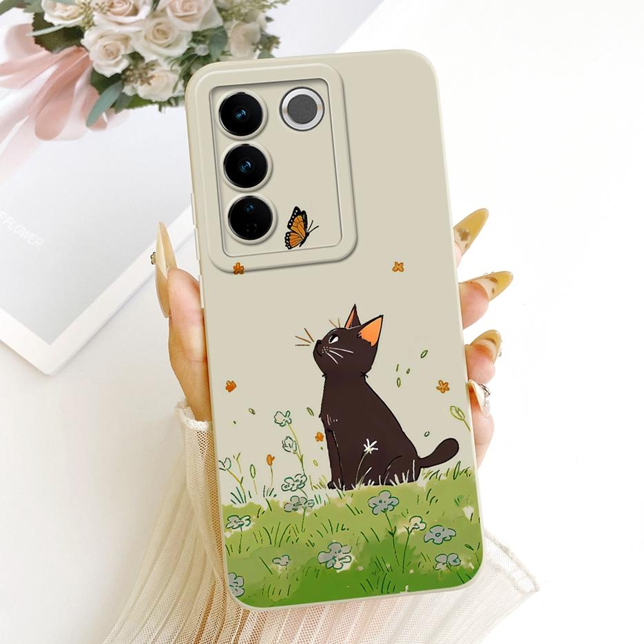 Чехол для Vivo V27 Pro V2230 Крутой Чехол-Обложка с Рисунком Совы и Дракона Ударопрочный Мягкий ТПУ Чехол для Телефона Для Vivo V27e V 27 e VivoV27 Pro Fundas