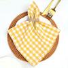1PC Cotton Plaid Placemat Kitchen Decor Checkered Tablemats Ins Grid Series Meal Mat Photography Props 38x28cm