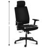 Ergonomic Swivel Office Chair With Headrest, Max 200 Kg