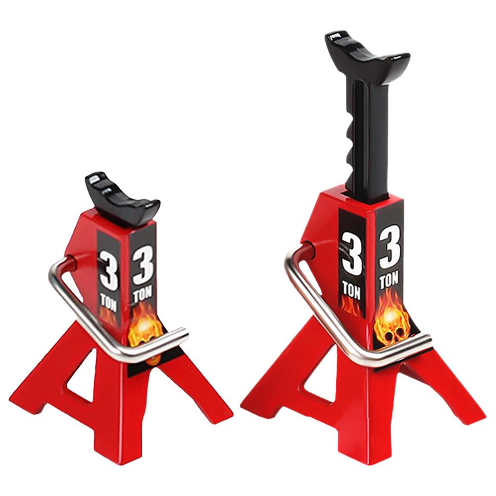 2 шт. имитация металлической рамы, размещенный держатель, регулируемая высота, мини-домкрат, 3-тонные напольные домкраты, стойки для гусеничного автомобиля с радиоуправлением 1/10