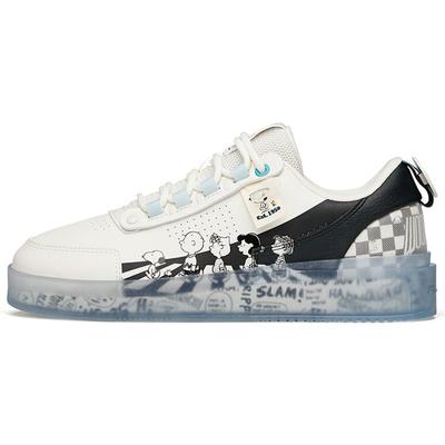 Snoopy X Jelly Sole износостойкие дышащие низкие кроссовки для скейтбординга мужские белые 912148030-2