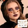 Halloween Party Supplies Tattoo Stickers, Temporary Face Decals for Makeup, Art Kids Waterproof Pumpkin Bat Bloodstain Adults Easy Application
