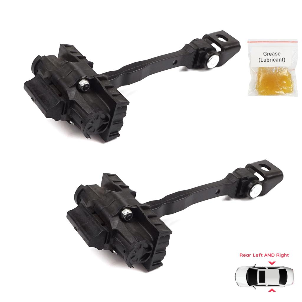BDP1347-1 2 Pieces Rear Door Hinge Brake Stop Check Strap Limiter for VW UP! Skoda Citigo Seat Mii 2011-2024 5-Door Hatchback 1S4839249A