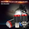 H4 LED H6 BA20D LED Мотоциклетные лампы фар CSP Линза Белый Желтый Ближний Дальний Свет Противотуманный Свет Скутер Мотоцикл Лампа Аксессуары