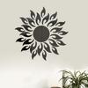 Practical Mirror Wall Decor Ornamental No Residue Acrylic Bedroom Sunflower 3D Background Wallpaper
