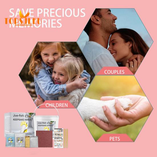 1 комплект, порошок для творчества, безвредный детский пластырь для рук, набор для литья под давлением, День Святого Валентина