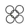 5/10pcs DIY Locking Key Holder Stainless Steel Keys Ring EDC Keychain Carabiner Keyring Connectors