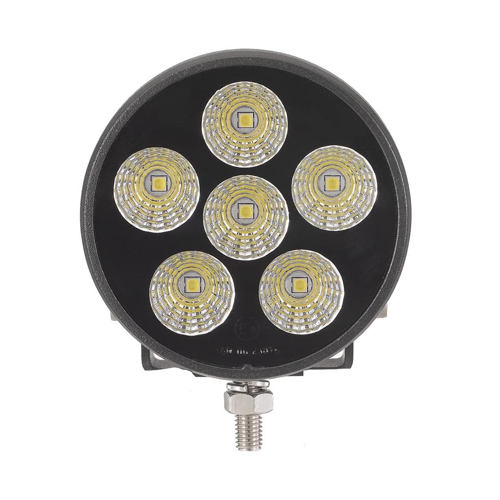 Светодиодные вспомогательные рабочие широкие фары высокой/низкой мощности для внедорожника OEM противотуманная фара, совместимые с 12 В и комплект из 2 фар, круглые, угол 30°, 30 Вт,