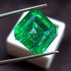 Emerald Green Colombian Natural 14-16 Ct Asscher Cut Beautiful Gemstone