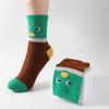 Women's Spring and Summer Mid-calf Socks, Mesh Breathable, Personalized Three-dimensional Cartoon Socks, Duck Long Calf Socks